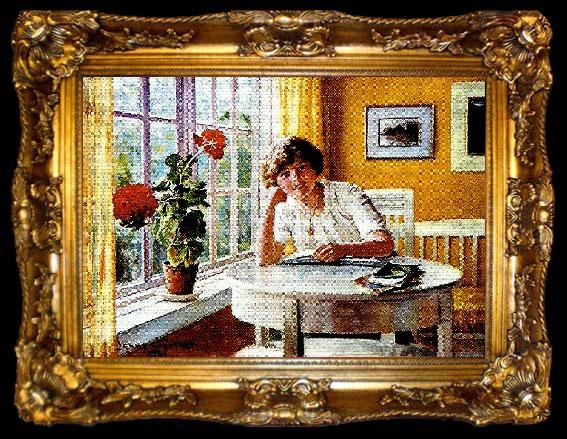 framed  jenny nystrom rumsinterior, ta009-2